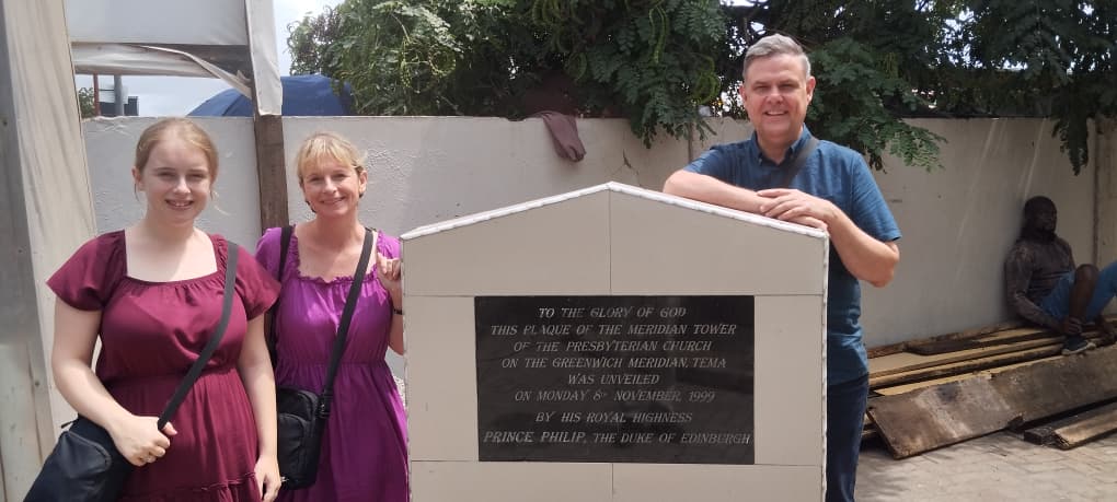 On the Greenwich Meridian at the Greenwich Congregation, Tema